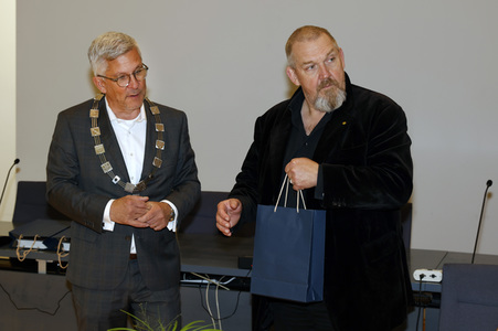 Eintrag ins Goldene Buch der Stadt Hagen