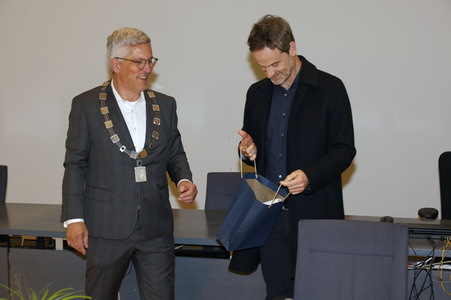 Eintrag ins Goldene Buch der Stadt Hagen