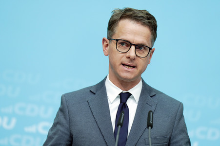 Pressekonferenz nach der Bundesvorstandssitzung der CDU in Berlin