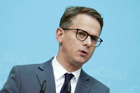 Pressekonferenz nach der Bundesvorstandssitzung der CDU in Berlin