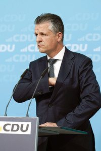 Pressekonferenz nach der Bundesvorstandssitzung der CDU in Berlin