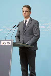 Pressekonferenz nach der Bundesvorstandssitzung der CDU in Berlin