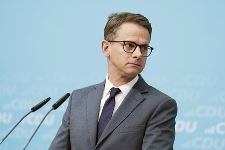 Pressekonferenz nach der Bundesvorstandssitzung der CDU in Berlin