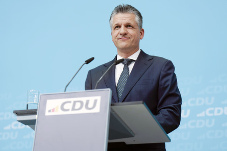 Pressekonferenz nach der Bundesvorstandssitzung der CDU in Berlin