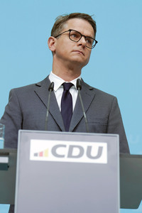 Pressekonferenz nach der Bundesvorstandssitzung der CDU in Berlin