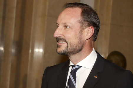 Kronprinz Haakon von Norwegen in Hamburg