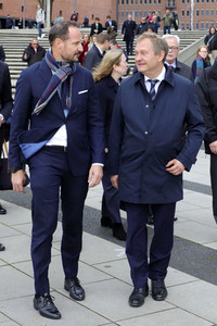 Kronprinz Haakon von Norwegen in Hamburg