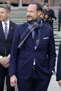 Kronprinz Haakon von Norwegen in Hamburg