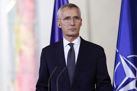 Empfang von Jens Stoltenberg im Kanzleramt in Berlin