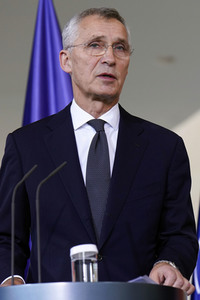 Empfang von Jens Stoltenberg im Kanzleramt in Berlin