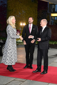 Empfang von Kronprinz Haakon von Norwegen und Kronprinzessin Mette-Marit von Norwegen im Kanzleramt in Berlin