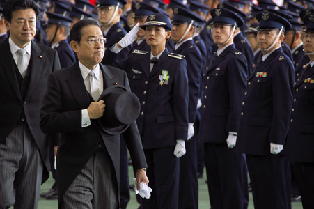 Zeremoine der Air Self-Defense Force in Sayama