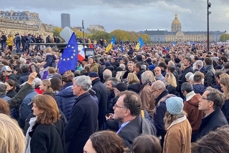 Marsch gegen Antisemitismus in Paris