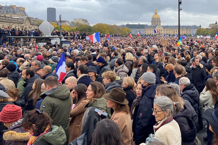 Marsch gegen Antisemitismus in Paris