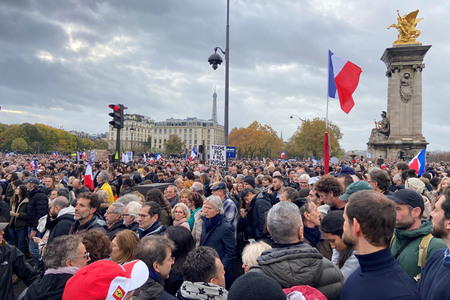 Marsch gegen Antisemitismus in Paris