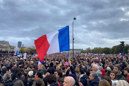 Marsch gegen Antisemitismus in Paris