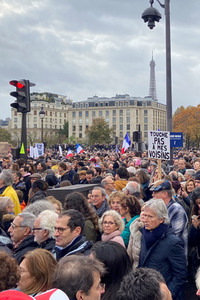 Marsch gegen Antisemitismus in Paris