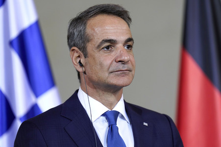 Empfang von Kyriakos Mitsotakis im Kanzleramt in Berlin