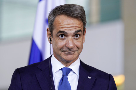 Empfang von Kyriakos Mitsotakis im Kanzleramt in Berlin