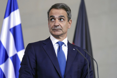 Empfang von Kyriakos Mitsotakis im Kanzleramt in Berlin