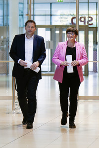 Pressekonferenz der SPD zu Beratungen aktueller Themen in Berlin