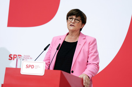 Pressekonferenz der SPD zu Beratungen aktueller Themen in Berlin