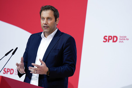 Pressekonferenz der SPD zu Beratungen aktueller Themen in Berlin
