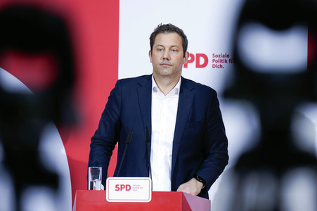 Pressekonferenz der SPD zu Beratungen aktueller Themen in Berlin