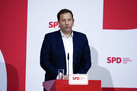Pressekonferenz der SPD zu Beratungen aktueller Themen in Berlin