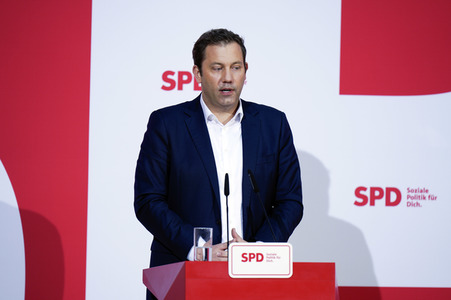 Pressekonferenz der SPD zu Beratungen aktueller Themen in Berlin