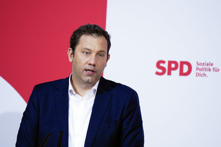 Pressekonferenz der SPD zu Beratungen aktueller Themen in Berlin