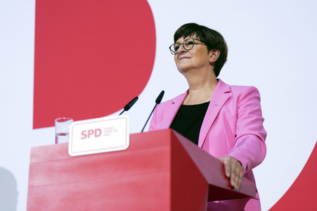 Pressekonferenz der SPD zu Beratungen aktueller Themen in Berlin