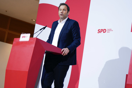 Pressekonferenz der SPD zu Beratungen aktueller Themen in Berlin