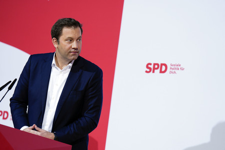 Pressekonferenz der SPD zu Beratungen aktueller Themen in Berlin