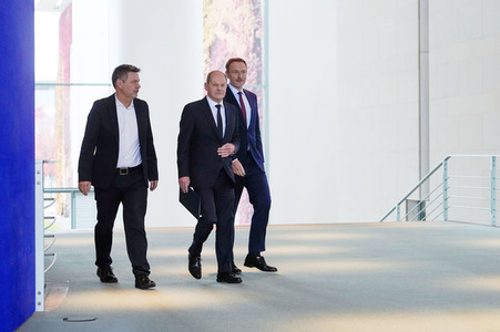 Pressestatement nach dem Urteil des Bundesverfassungsgerichts zum Nachtragshaushalt 2021 in Berlin
