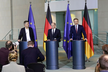 Pressestatement nach dem Urteil des Bundesverfassungsgerichts zum Nachtragshaushalt 2021 in Berlin