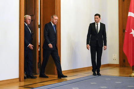 Empfang von Recep Tayyip Erdogan im Schloss Bellevue in Berlin