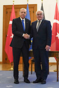 Empfang von Recep Tayyip Erdogan im Schloss Bellevue in Berlin