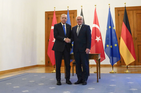 Empfang von Recep Tayyip Erdogan im Schloss Bellevue in Berlin