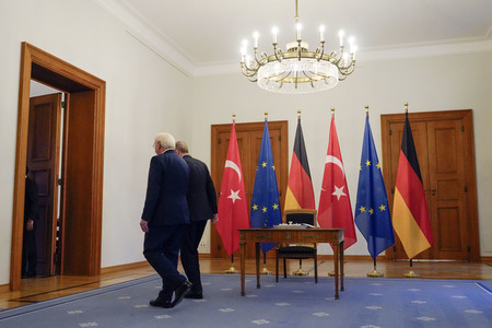 Empfang von Recep Tayyip Erdogan im Schloss Bellevue in Berlin