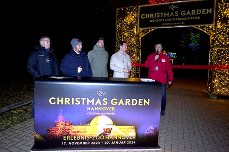 Eröffnung des Christmas Garden 2023 in Hannover