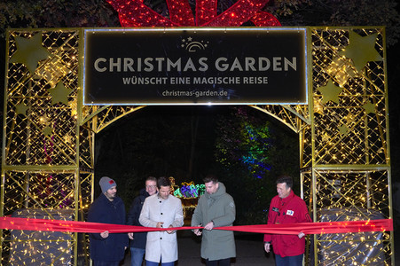Eröffnung des Christmas Garden 2023 in Hannover