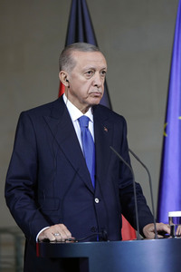 Empfang von Recep Tayyip Erdogan im Kanzleramt in Berlin