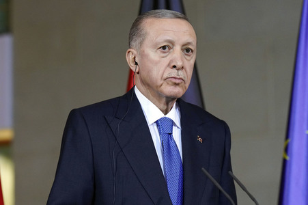 Empfang von Recep Tayyip Erdogan im Kanzleramt in Berlin