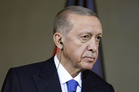 Empfang von Recep Tayyip Erdogan im Kanzleramt in Berlin