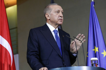 Empfang von Recep Tayyip Erdogan im Kanzleramt in Berlin