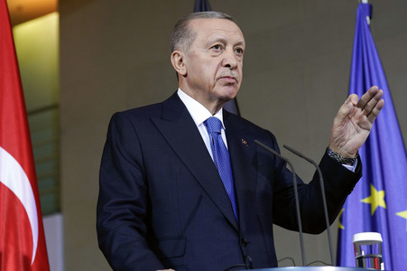Empfang von Recep Tayyip Erdogan im Kanzleramt in Berlin