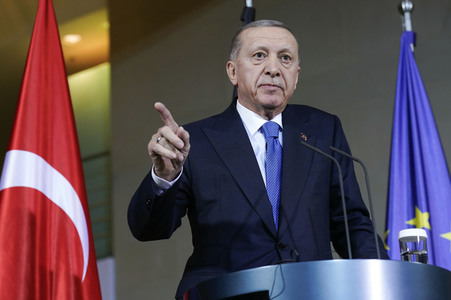 Empfang von Recep Tayyip Erdogan im Kanzleramt in Berlin