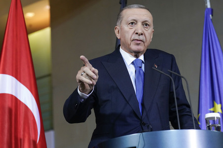 Empfang von Recep Tayyip Erdogan im Kanzleramt in Berlin