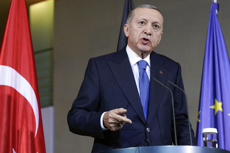 Empfang von Recep Tayyip Erdogan im Kanzleramt in Berlin